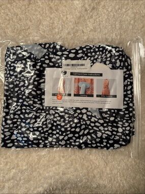 Navy Blue and White Spot Midi Dress - Classic Polka Dot Shift